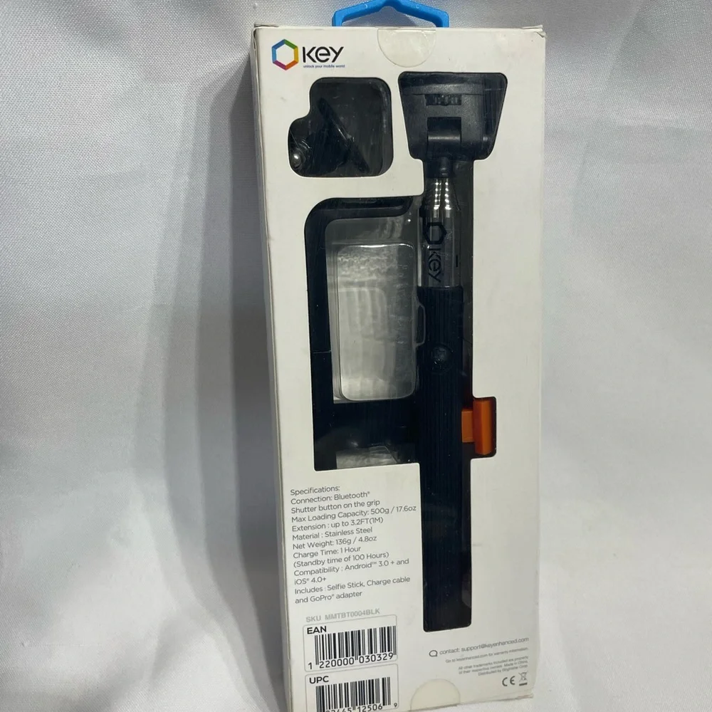 KEY Wireless Selfie Stick with Remote Shutter Excellent Condition Like New
